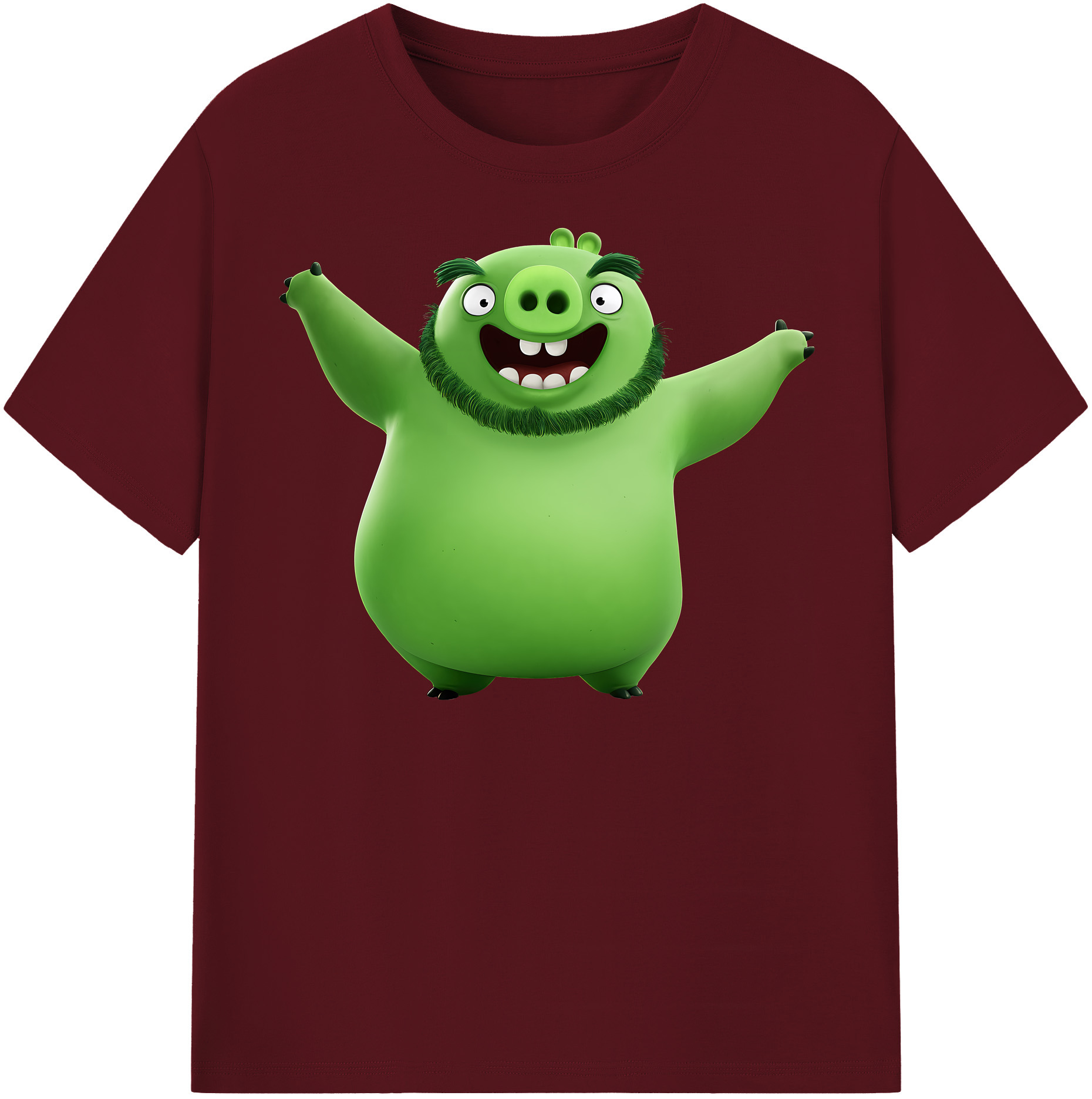 （画像用） Angry Birds アングリーバード 綿100％半袖Tシャツ（フロントプリント）
